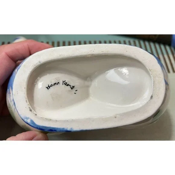 Vintage Nasco Hand Painted Ceramic Pottery OIL & VINEGAR CRUET - Picture 9 of 9